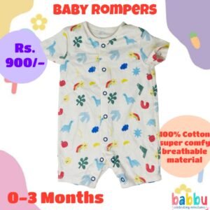 Rompers 0-3 Months - Dinos