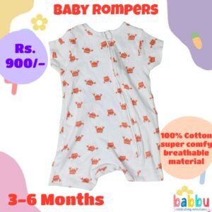 Rompers 3-6 Months - Crabs