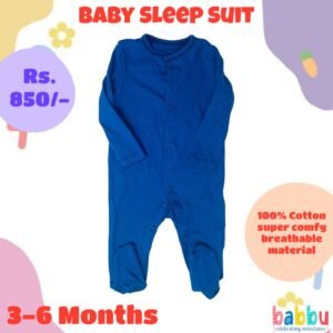 Sleep suits 3-6 Months - Greenish Blue