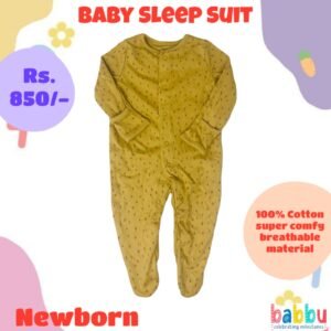 Sleep suits Newborn - Brown with Spots