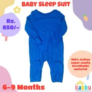 Sleep suits 6-9 Months - Blue