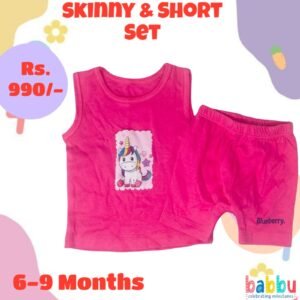 Short & Skinny 6-9 Months - Pink