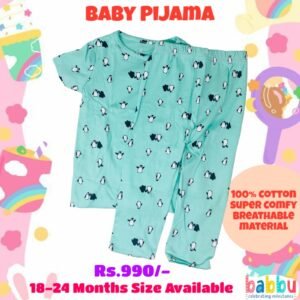 Pijamas 18-24 Months - Teal Penguin