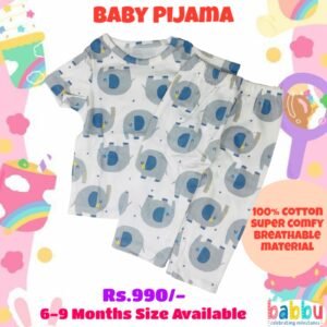 Pijamas 6-9 Months - Blue Elephants