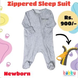 Zipper Sleep suits Newborn - Grey