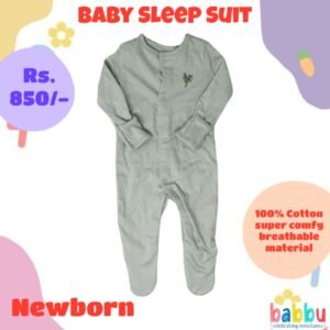 Sleep suits Newborn - Green with Bug