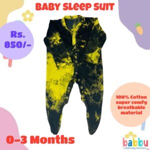 Sleep suits 0-3 Months - Black Design