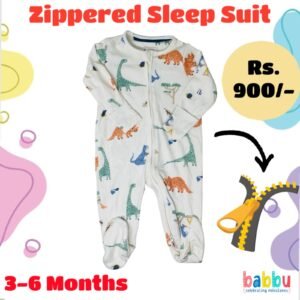 Zipper Sleep suits 3-6 Months - Dinos