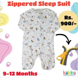 Zipper Sleep suits 9-12 Months - Farm Animals