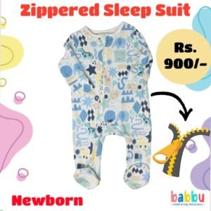Zipper Sleep suits Newborn - Animals
