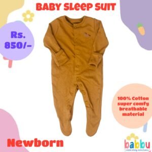Sleep suits Newborn - Brown with Hourses