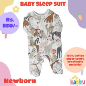 Zipper Sleep suits Newborn - Dinos