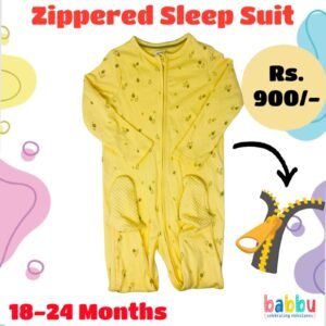 Zipper Sleep suits 18-24 Months - Yellow