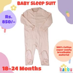Sleep suits 18-24 Months - Brushed Pink