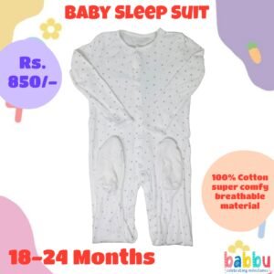 Sleep suits 18-24 Months - Grey Stars