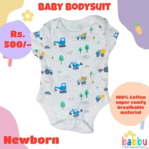 Bodysuits Newborn - Construction Vehicles