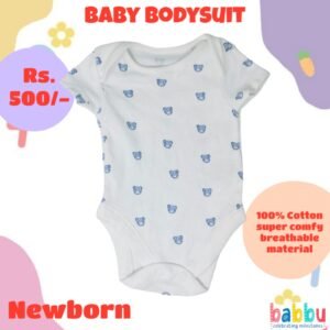 Bodysuits Newborn - Blue Tiger Face