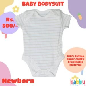 Bodysuits Newborn - Beige Stripes