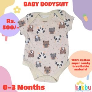 Bodysuits 0-3 Months - Bear faces