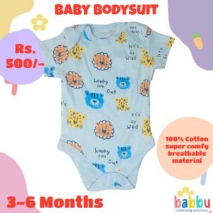 Bodysuits 3-6 Months - Tigers and Lion Faces