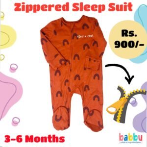Zipper Sleep suits 3-6 Months - Tiny & Cool