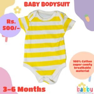 Bodysuits 3-6 Months - Yellow Stripes