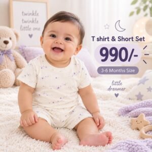 Short & T Shirt 3-6 Months - Stars