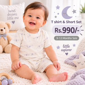Short & T Shirt 9-12 Months - Small Stars