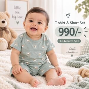 Short & T Shirt 3-6 Months - Green