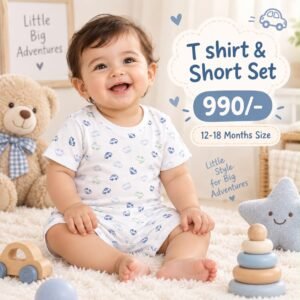 Short & T Shirt 12-18 Months - Small Cars
