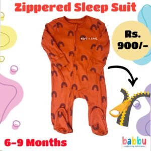 Zipper Sleep suits 6-9 Months - Tiny and Cool