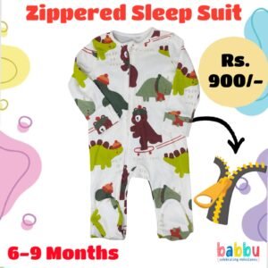Zipper Sleep suits 6-9 Months - Dinos