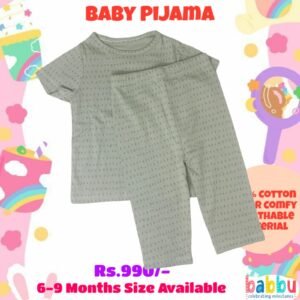 Pijamas 6-9 Months -Green with Dots