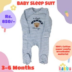 Sleep suits 3-6 Months - Mummy Bear Face