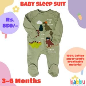 Sleep suits 3-6 Months - Dino and Bear