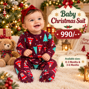 Zipper Sleep suits 3-6 Months - Red Christmas Tree