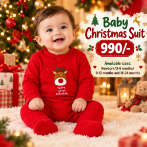 Sleep suits 9-12 Months - Red Raindeer