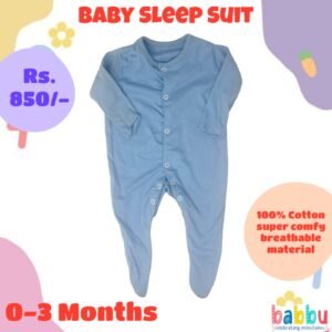Sleep suits 0-3 Months - Blue