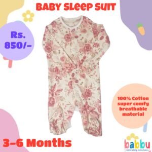 Sleep suits 3-6 Months - Flowers