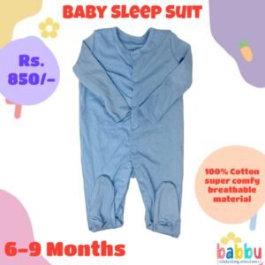 Sleep suits 6-9 Months - Blue