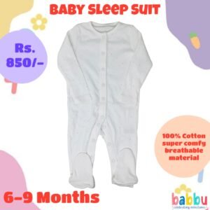 Sleep suits 6-9 Months - Small Multi Color Dots