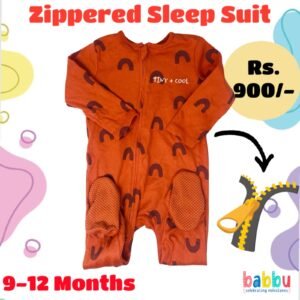 Zipper Sleep suits 9-12 Months - Tiny Plus Cool