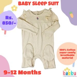 Sleep suits 9-12 Months - One Small Flower