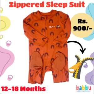 Zipper Sleep suits 12-18 Months - Tiny Plus Cool