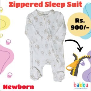 Zipper Sleep suits Newborn - Bear Teddy