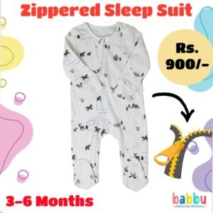 Zipper Sleep suits 3-6 Months - Trees