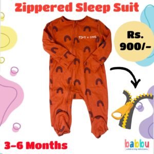 Zipper Sleep suits 3-6 Months - Tiny plus Cool
